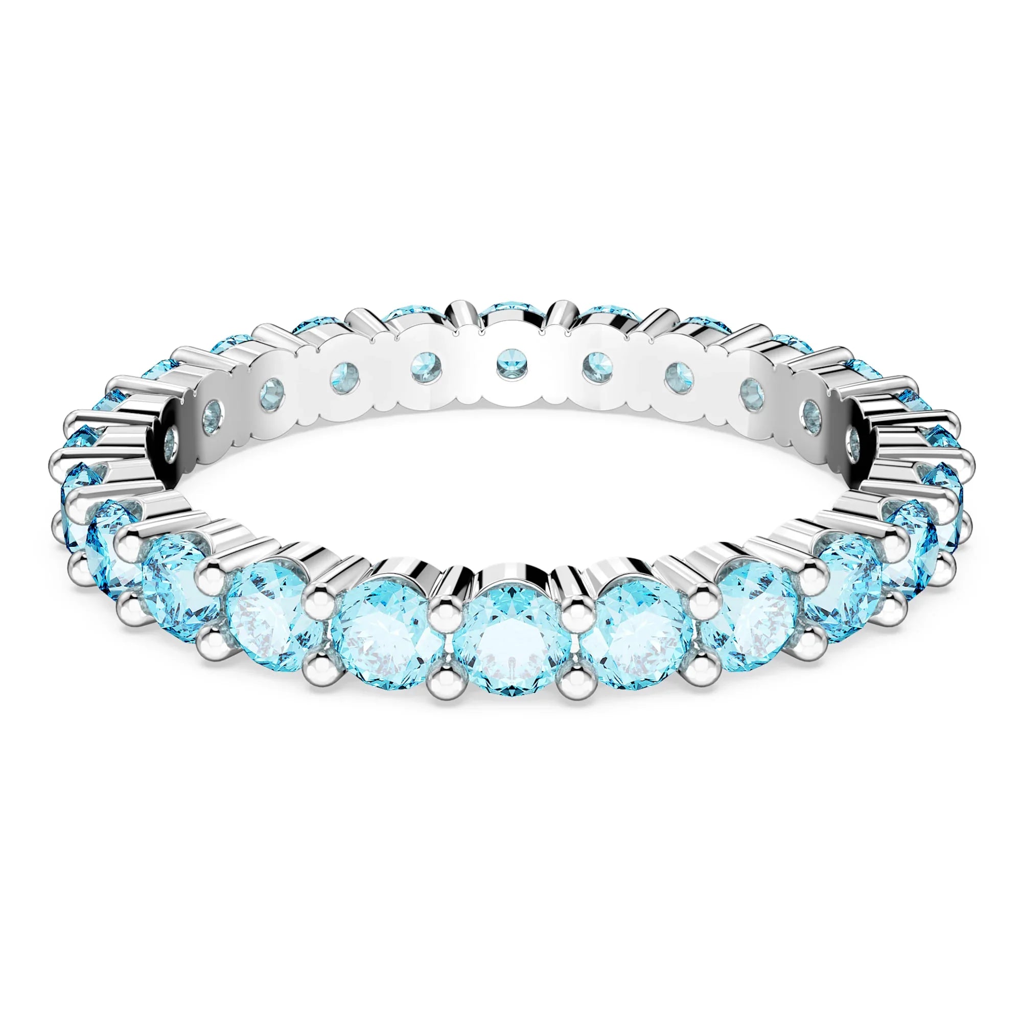 Anillo Matrix Mujer Redondo Azul Plata – Swarovski