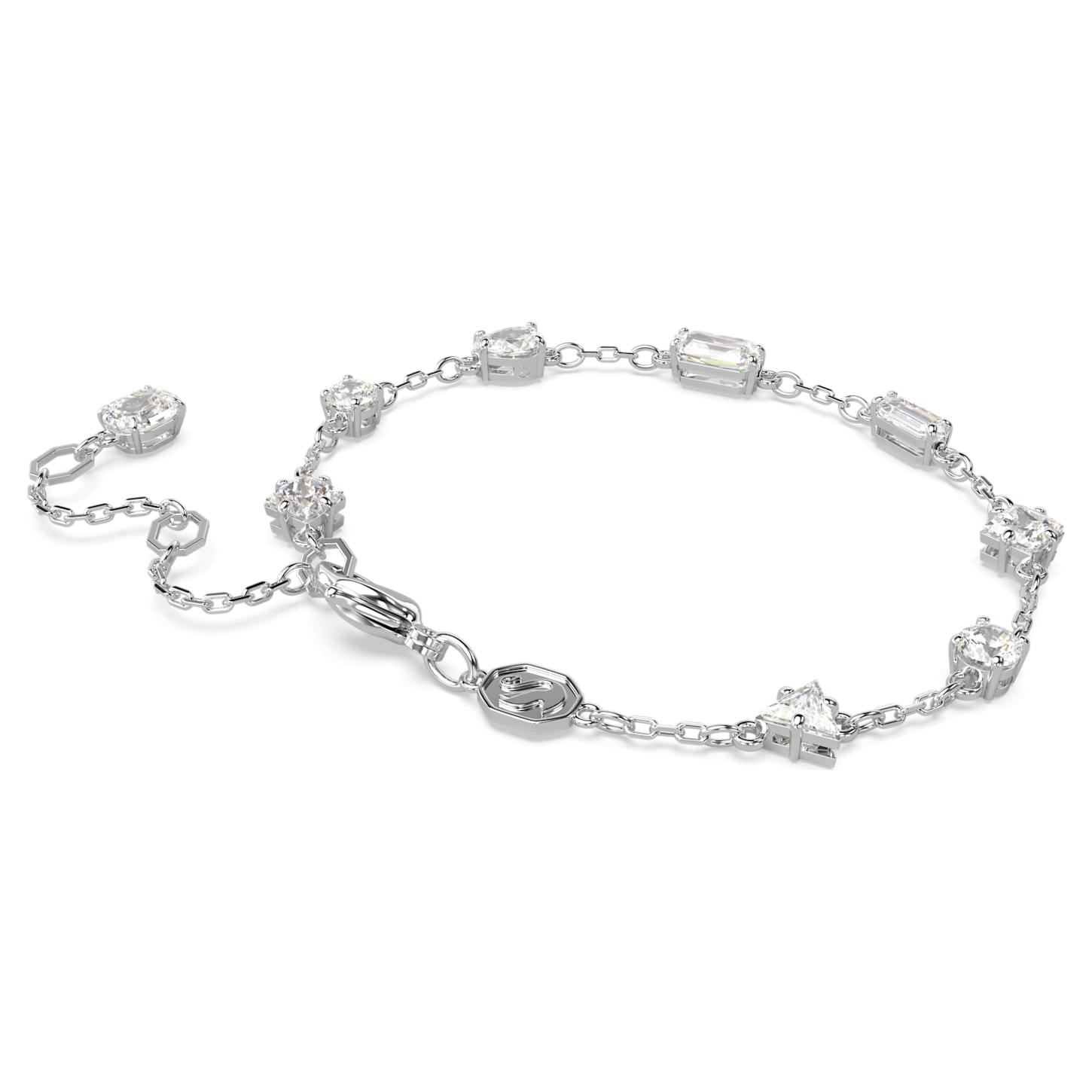 Mesmera - White Silver - Bracelet - Swarovski