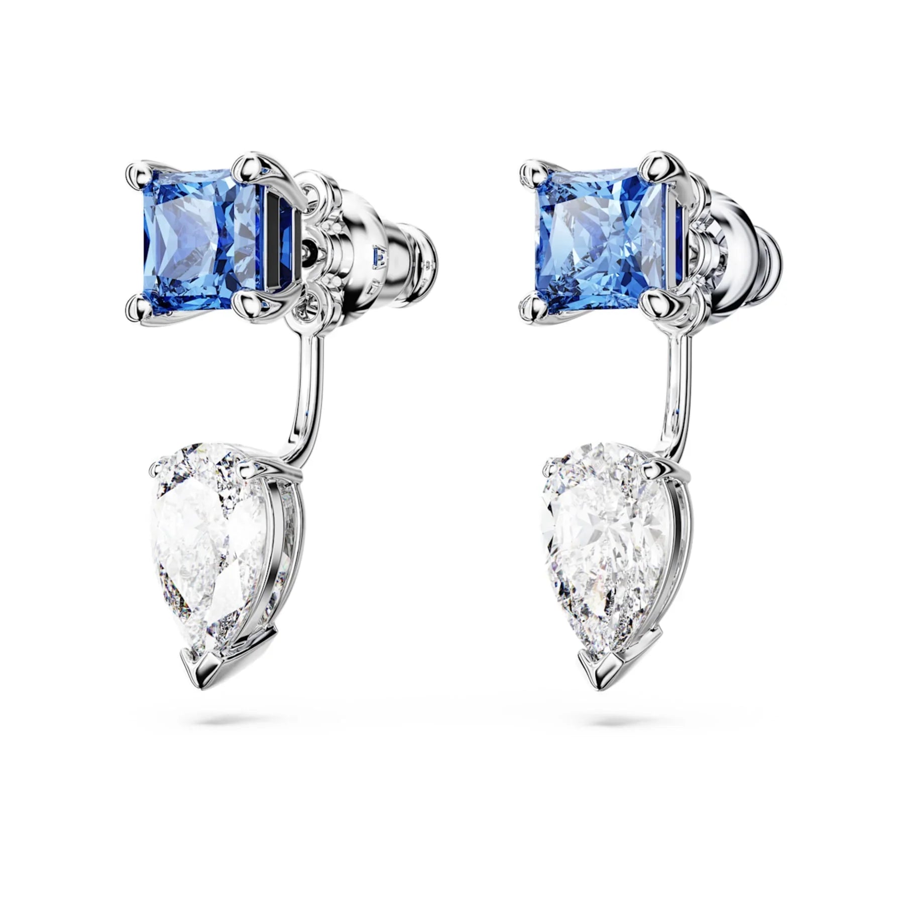 Kolczyki Swarovskiego - Mesmera - Różne rozmiary - Widok niebieski i srebrny 4