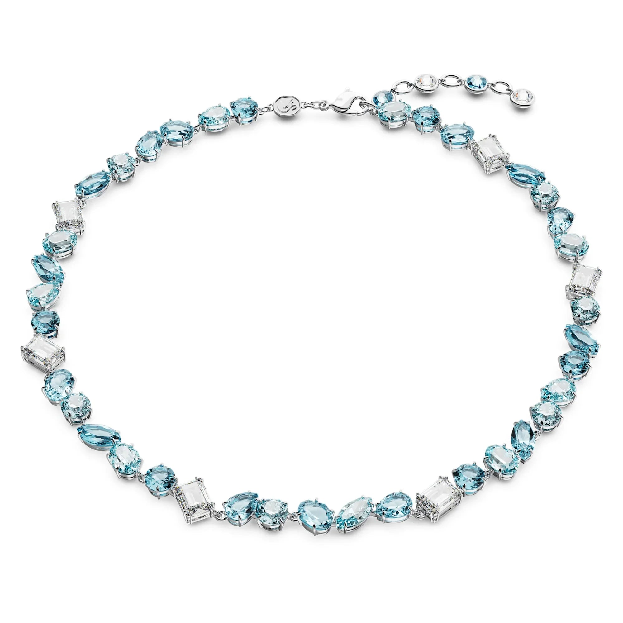 Swarovski Ketting - Gema - Verschillende maten - Blauw en zilver