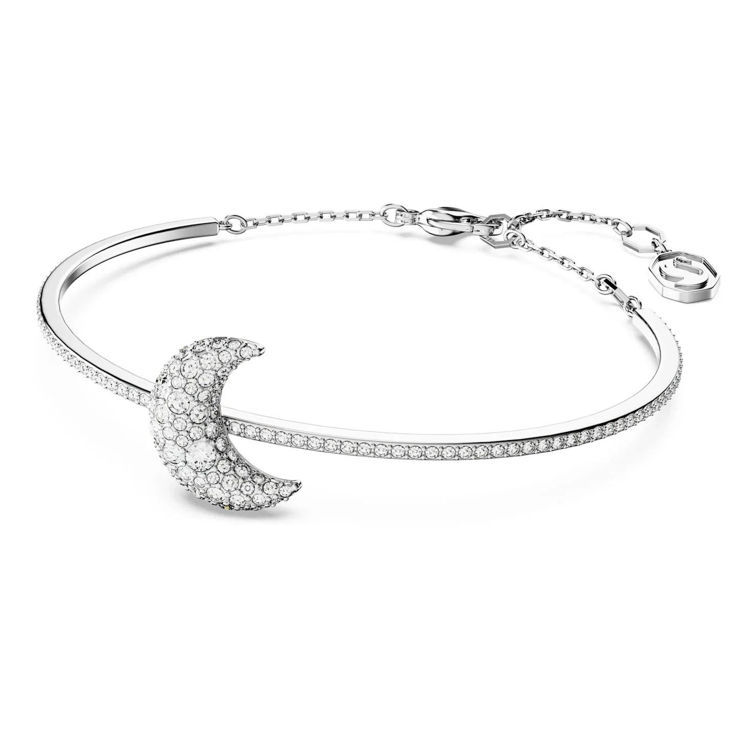 Brățara Swarovski - Luna - Alb & Argintiu Vizualizare 3