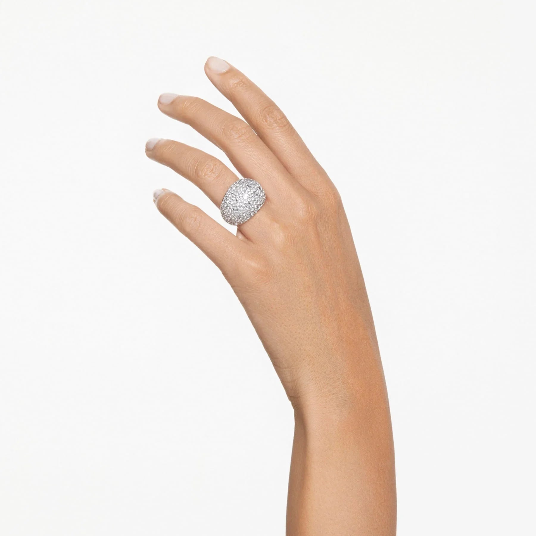 Swarovski Ring - Luna - Weiß & Silber Ansicht 2