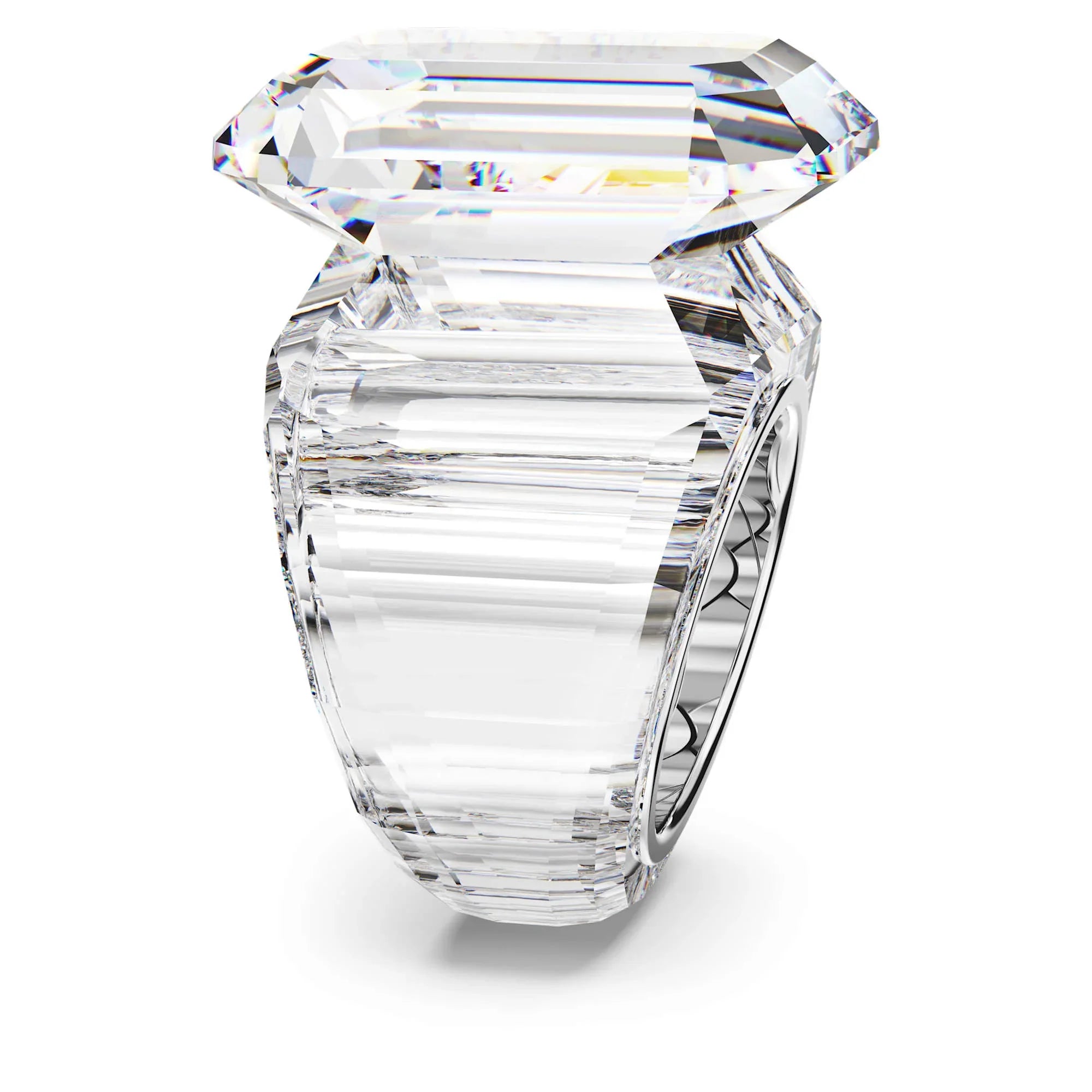 Swarovski ring - Lucent - Achthoekig geslepen - Wit weergave 5