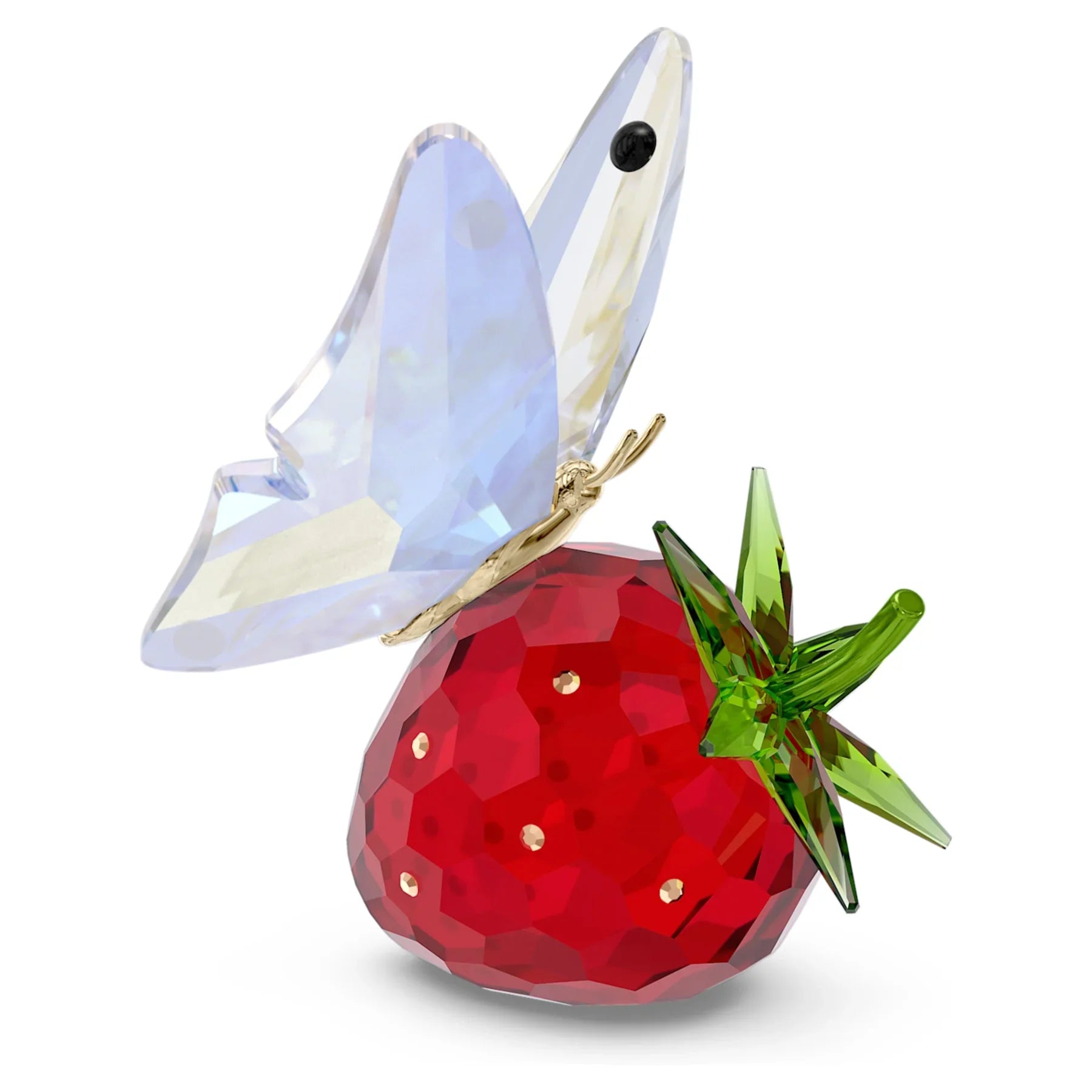 Idyllia sommerfugl- og jordbærfigur – Swarovski