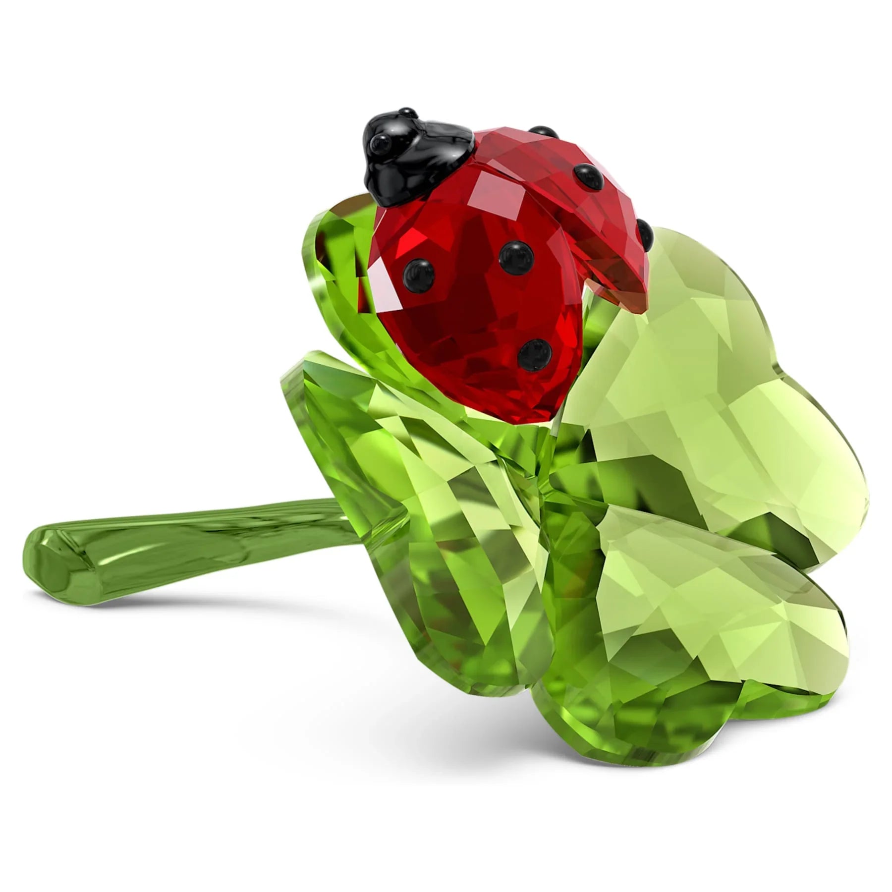 Idyllia Ladybug og Clover Figurine – Swarovski