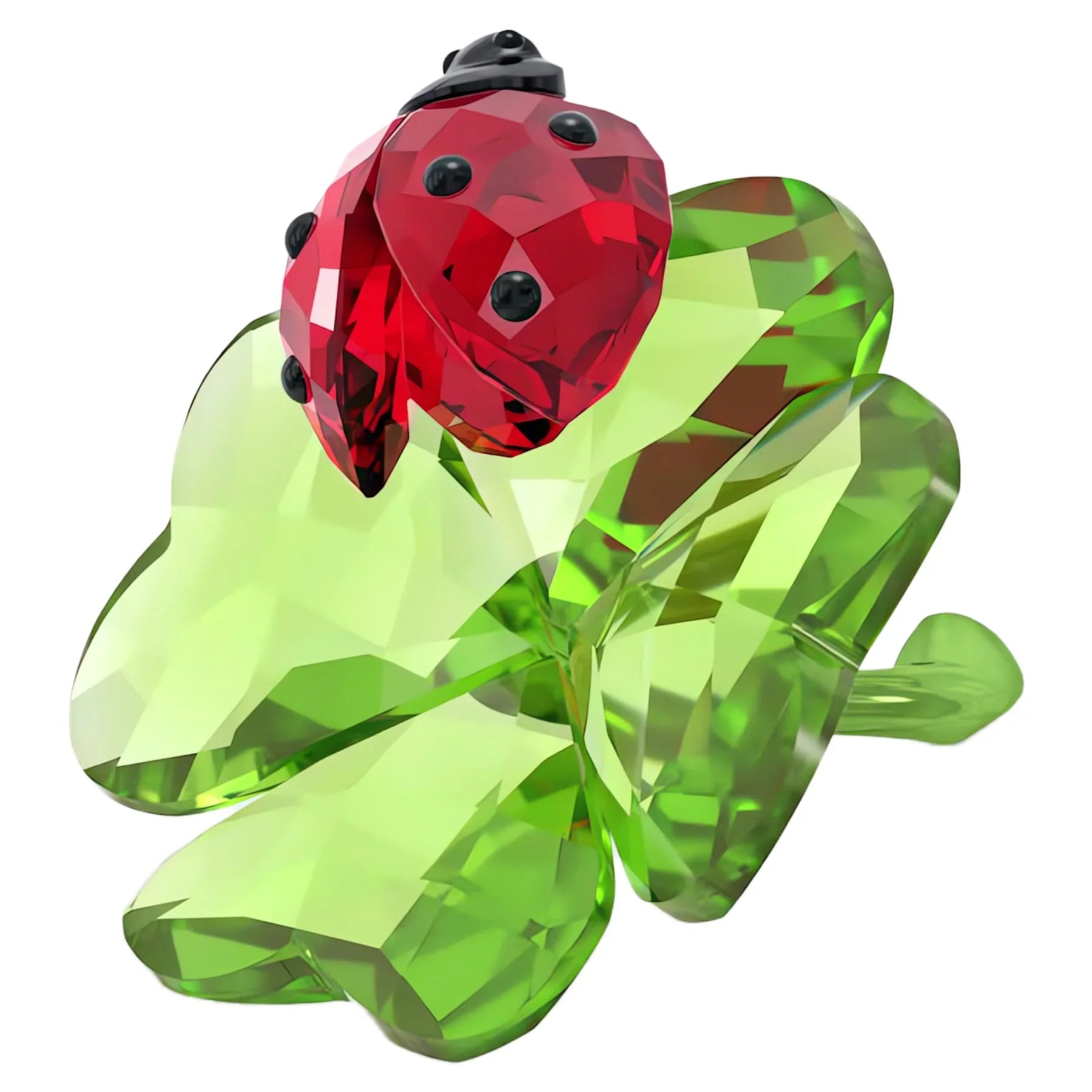 Idyllia Ladybug and Clover Figurine – Swarovski view 2