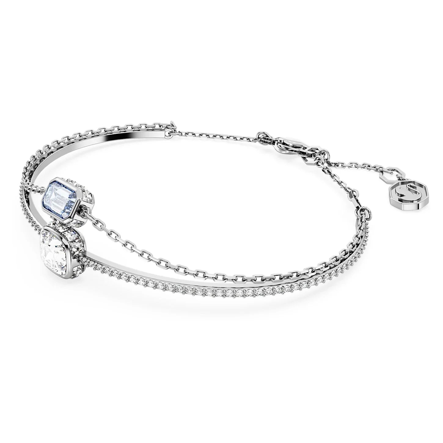Stilla - Silver Blue - Náramek - Swarovski pohled 3