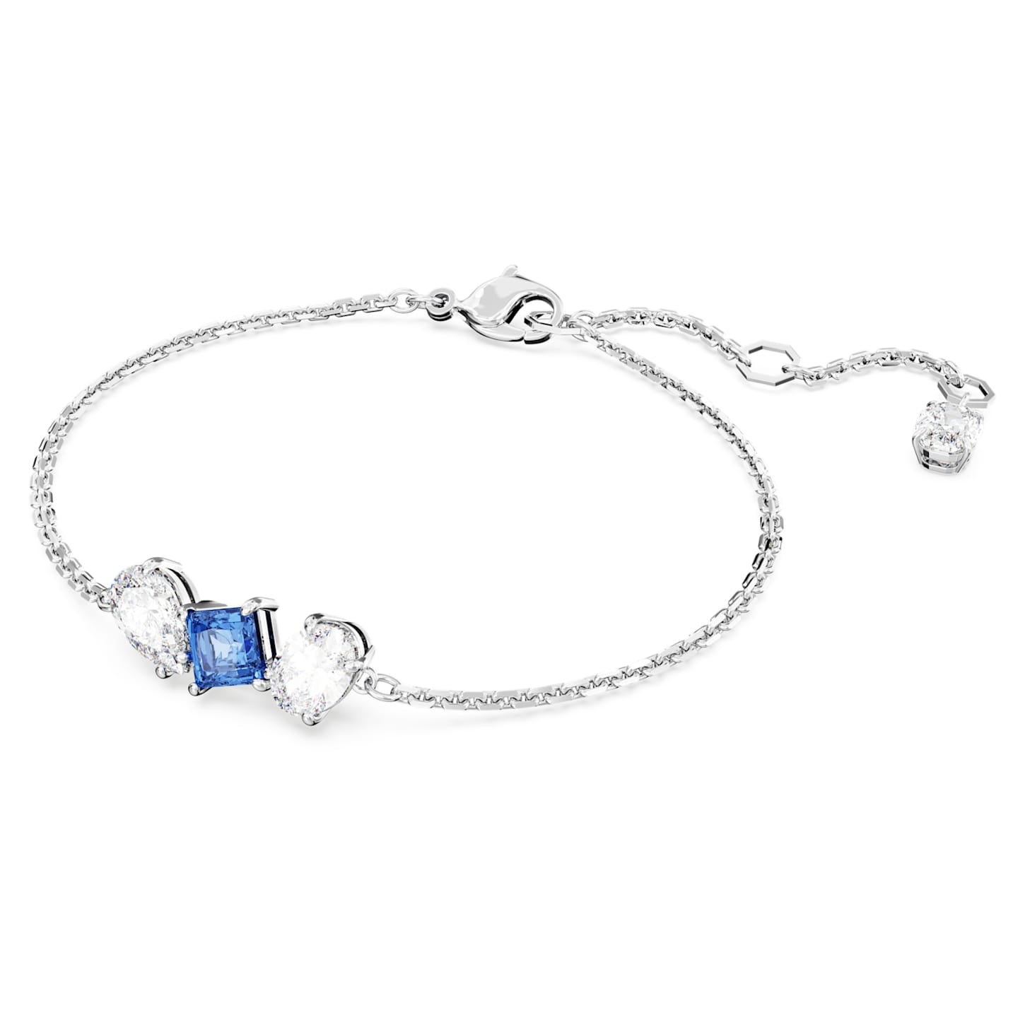 Mesmera - Silver Blue - Bracelet - Swarovski