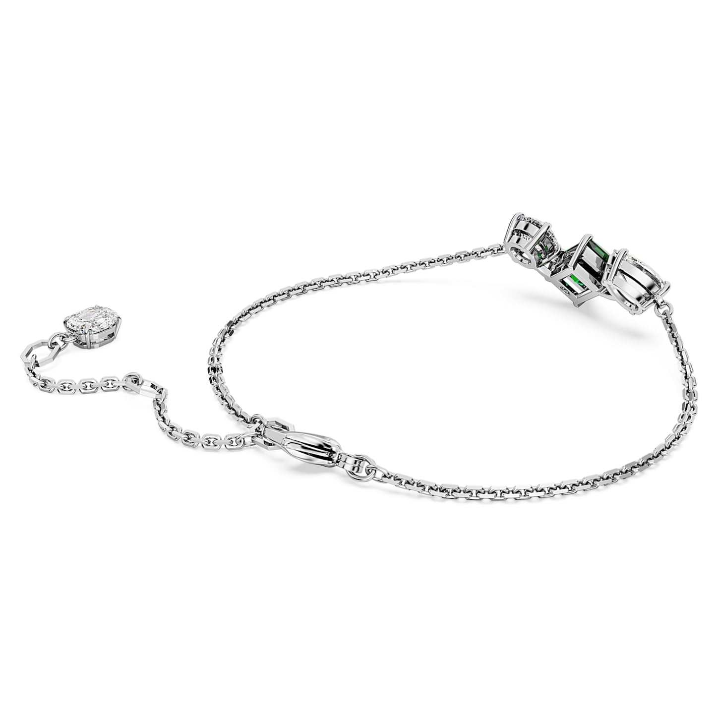 Mesmera - Silver Green - Bracelet - Swarovski