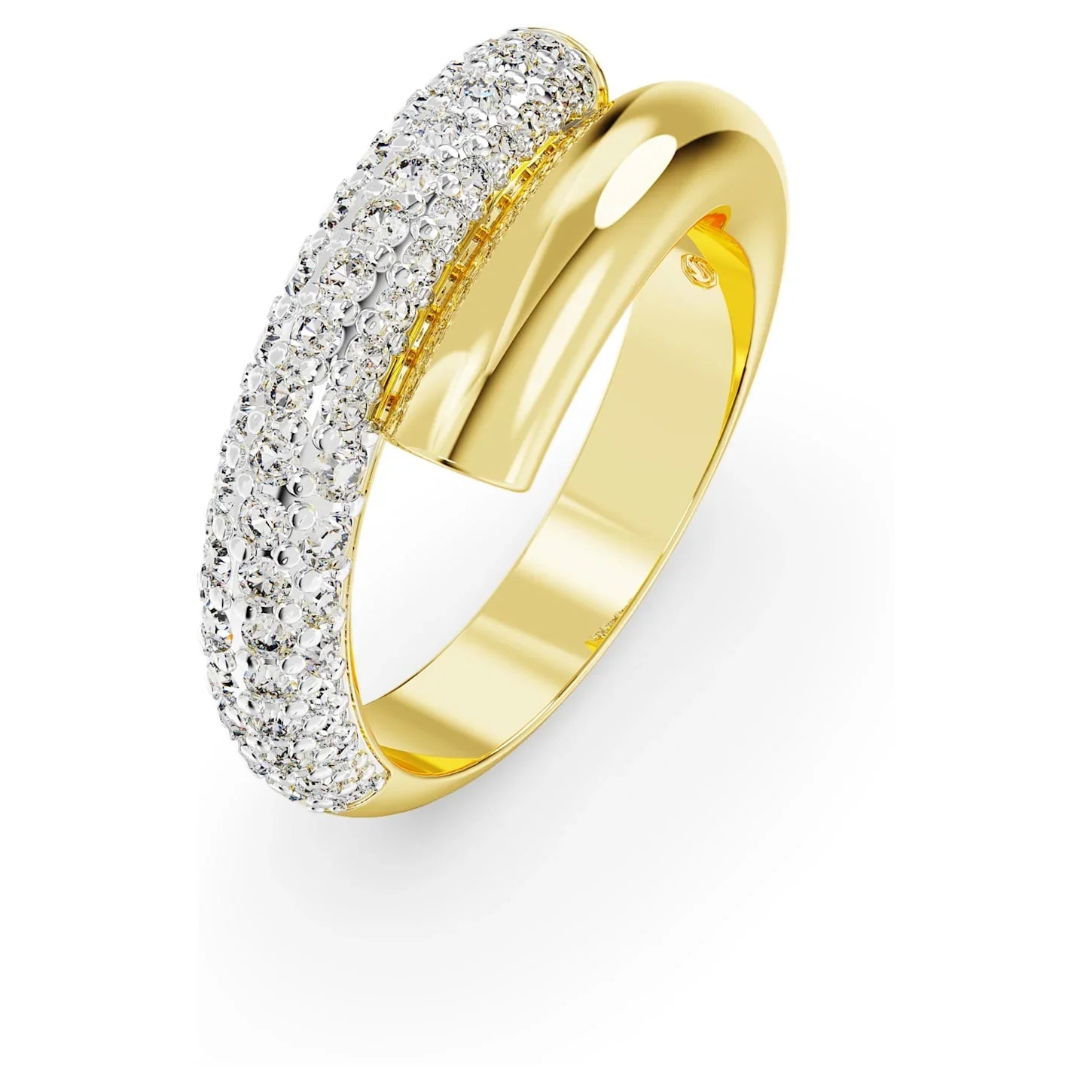 Anillo Dextera Cocktail Mujer Oro Blanco – Swarovski