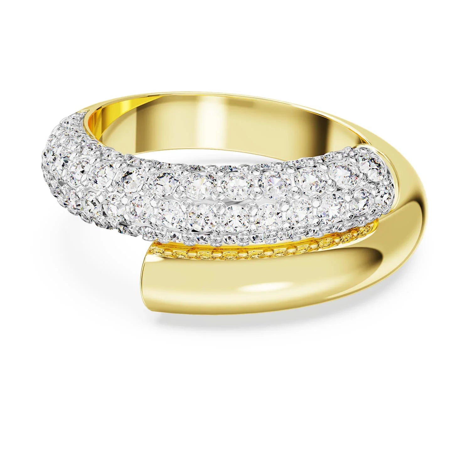 Anillo Dextera Cocktail Mujer Oro Blanco – Swarovski vista 2