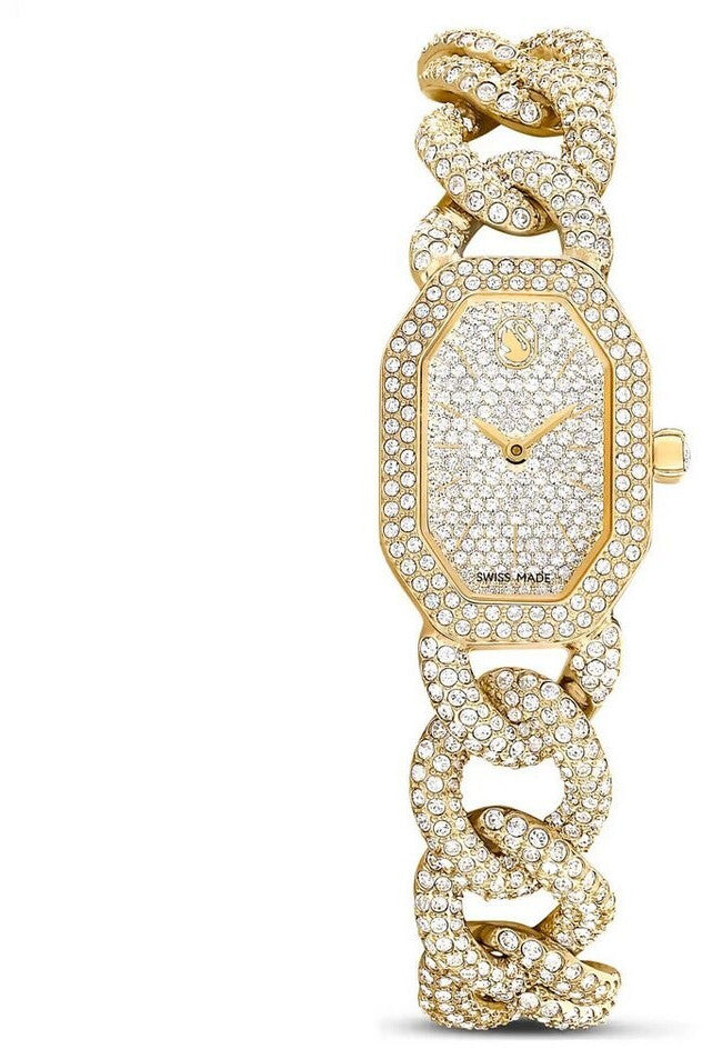 Dextera Chain Crystal White Gold Women's Watch – Swarovski