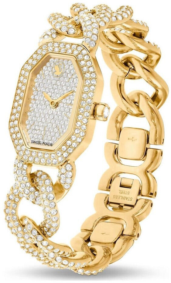Dextera Chain Crystal White Gold Women's Watch – Swarovski