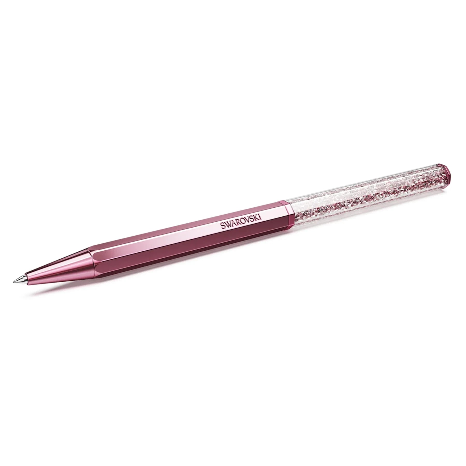 Crystalline - Octagonal - Pink - Ballpoint Pen - Swarovski