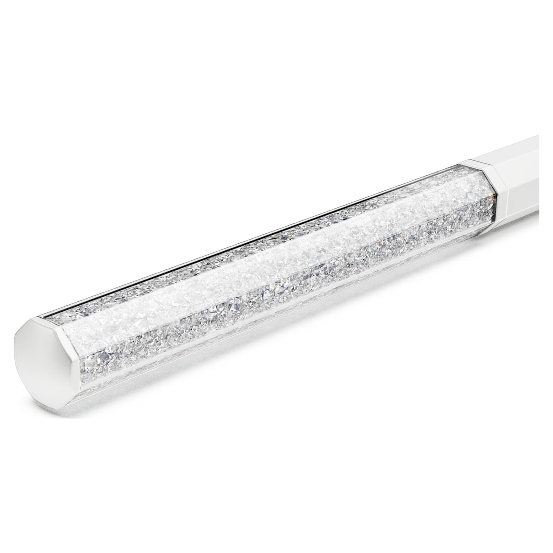 Crystalline - Octogonale - Blanc - Stylo à Bille - Swarovski