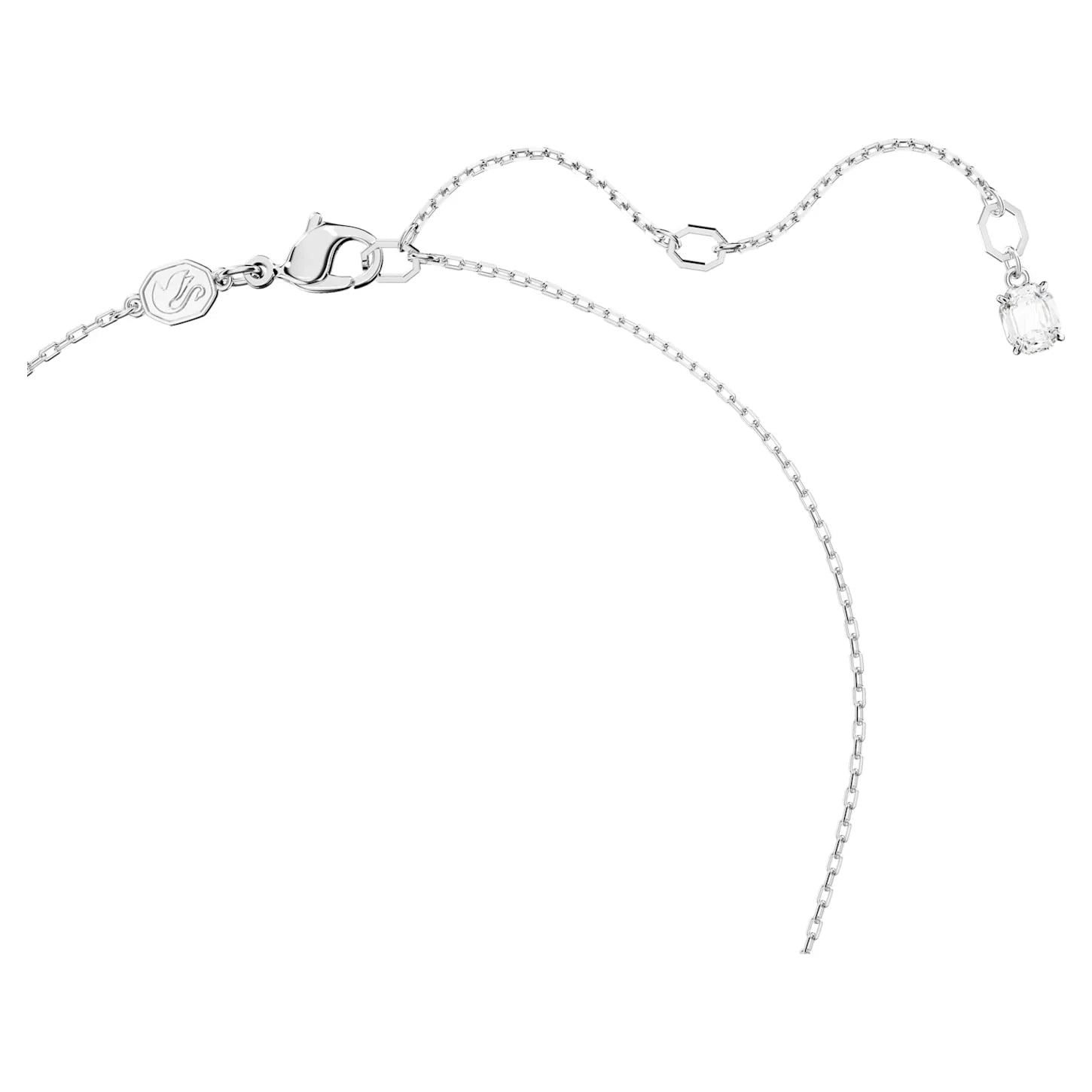Colgante Swarovski - Dextera - Lazo entrelazado - Blanco y Plata vista 4