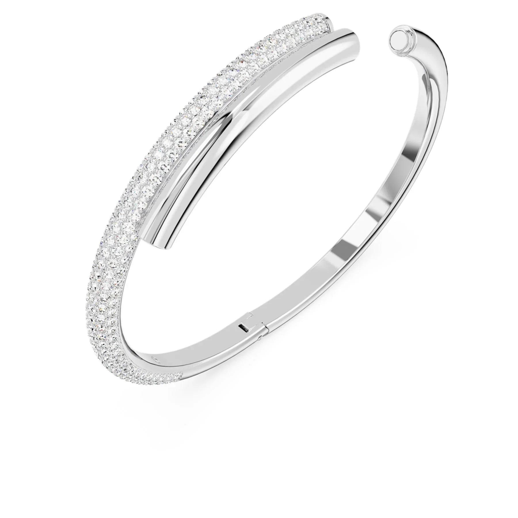 Dextera – stříbrná bílá – náramek – pohled Swarovski 3