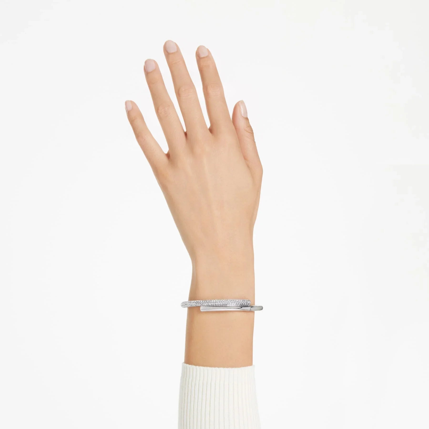Dextera - Silver White - Armring - Swarovski view 2