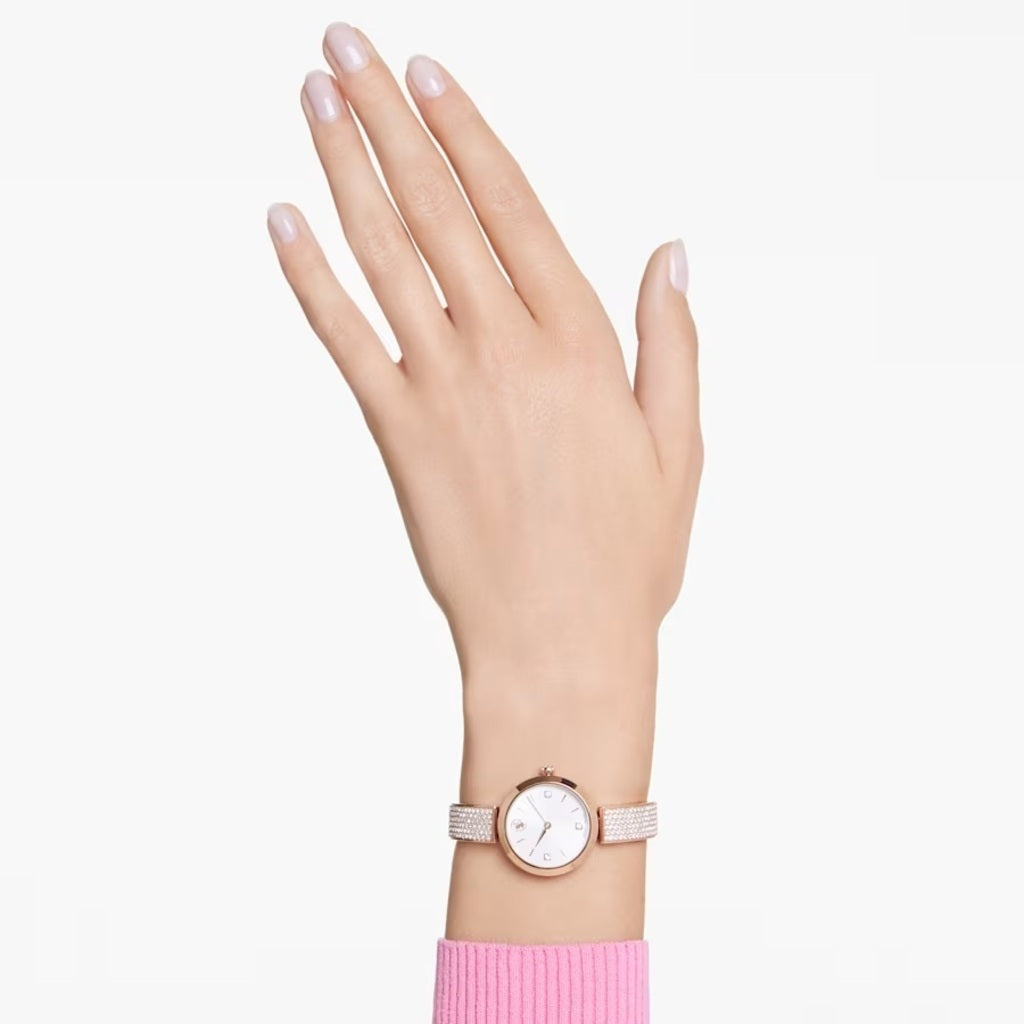 Illumina White Crystal Women's Watch - Rose gold – Swarovski
