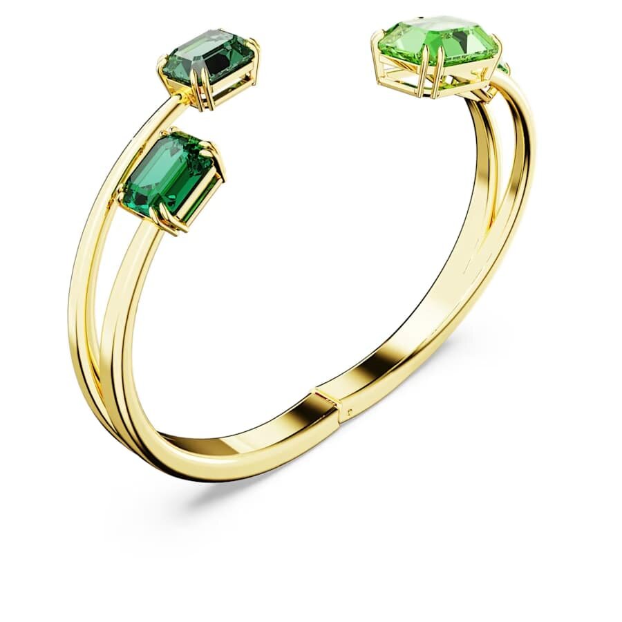 Millenia Women's Bracelet Green Gold Bangle – Swarovski