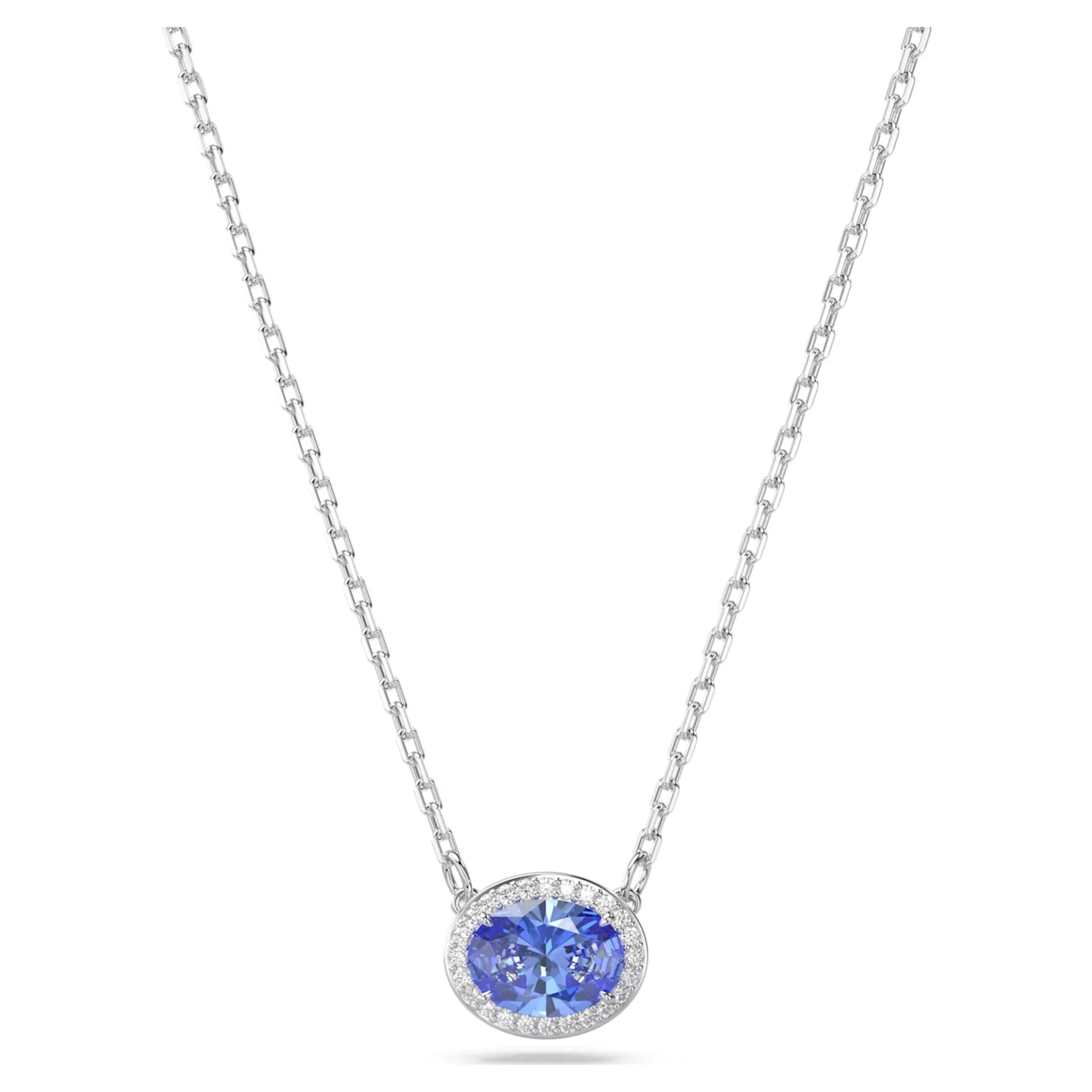 Κολιέ με ρόδιο μπλε οβάλ Constella – Swarovski