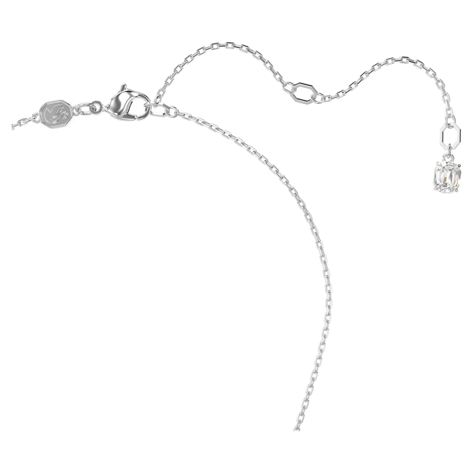 Κολιέ με ρόδιο μπλε οβάλ Constella – όψη Swarovski 5