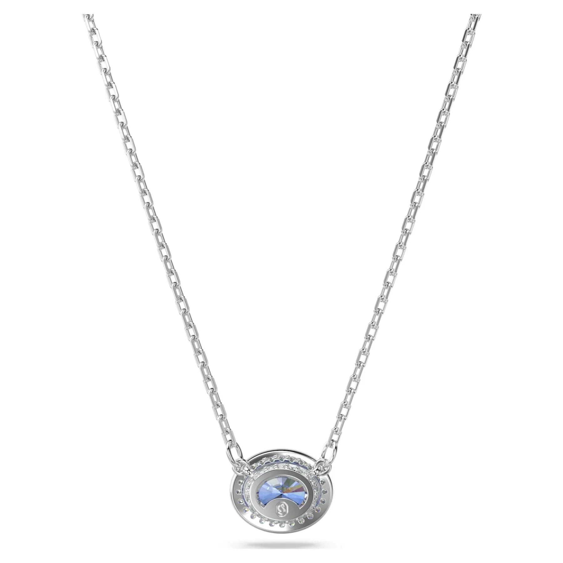 Κολιέ με ρόδιο μπλε οβάλ Constella – όψη Swarovski 4