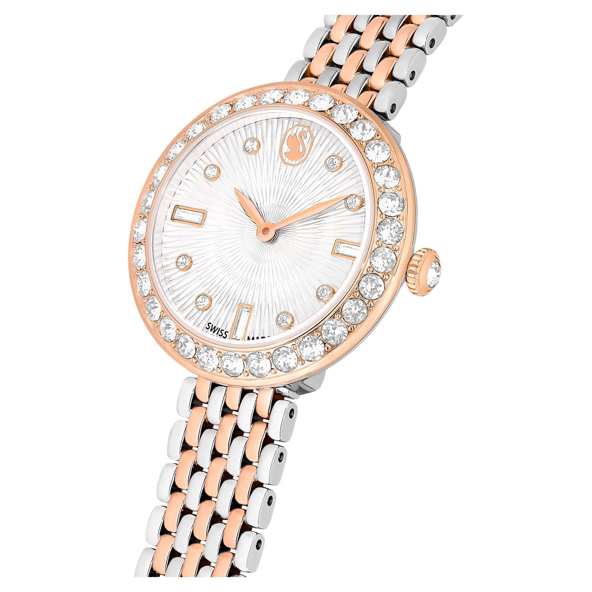 Certa Metal Pembe Altın ve Gümüş Kadın Saati – Swarovski görünümü 5
