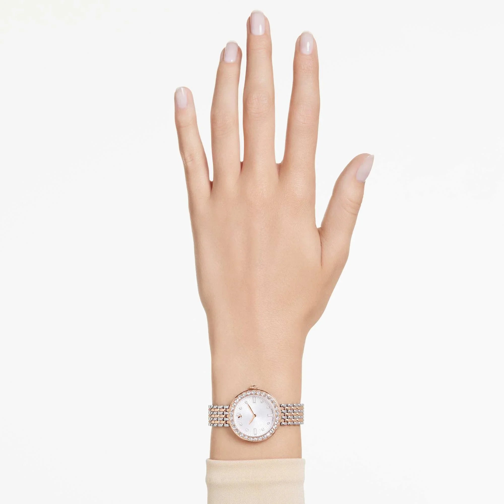 Certa Metal Pembe Altın ve Gümüş Kadın Saati – Swarovski görünümü 2