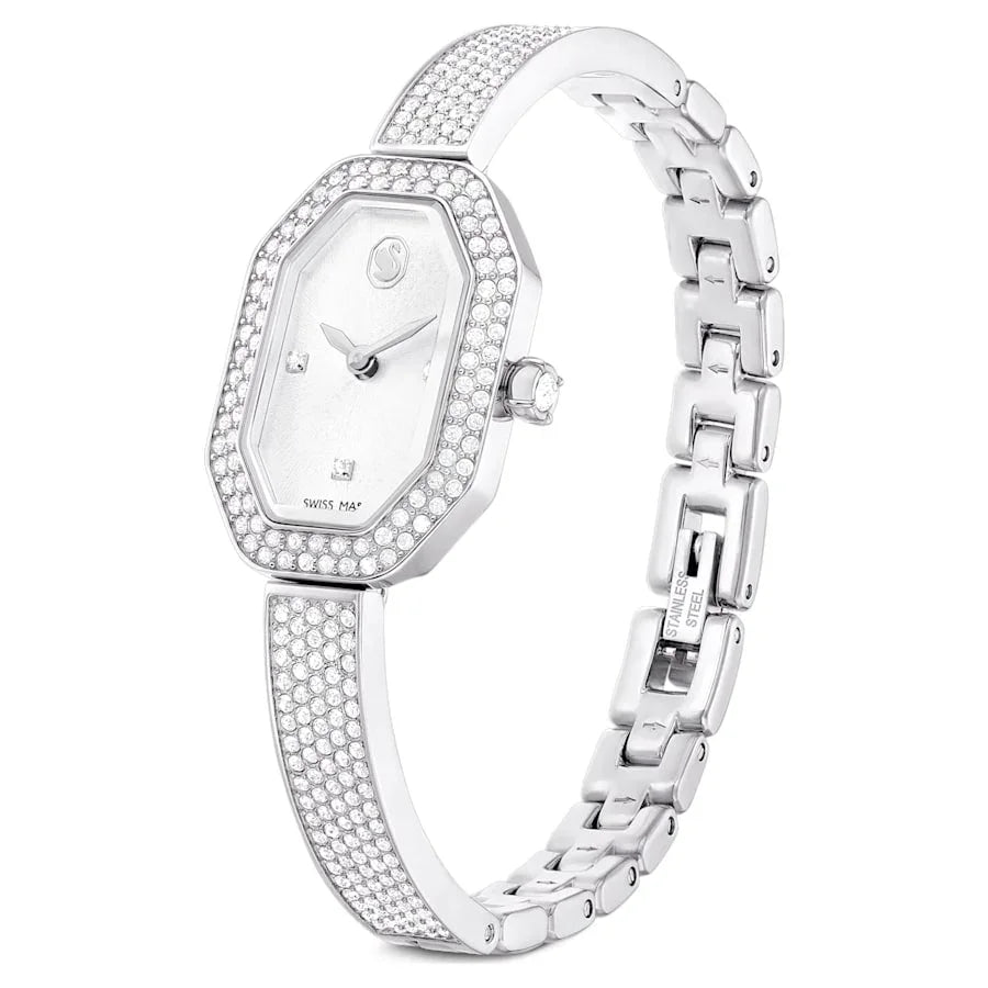 Dámské hodinky Dextera Bangle Silver Steel – Swarovski