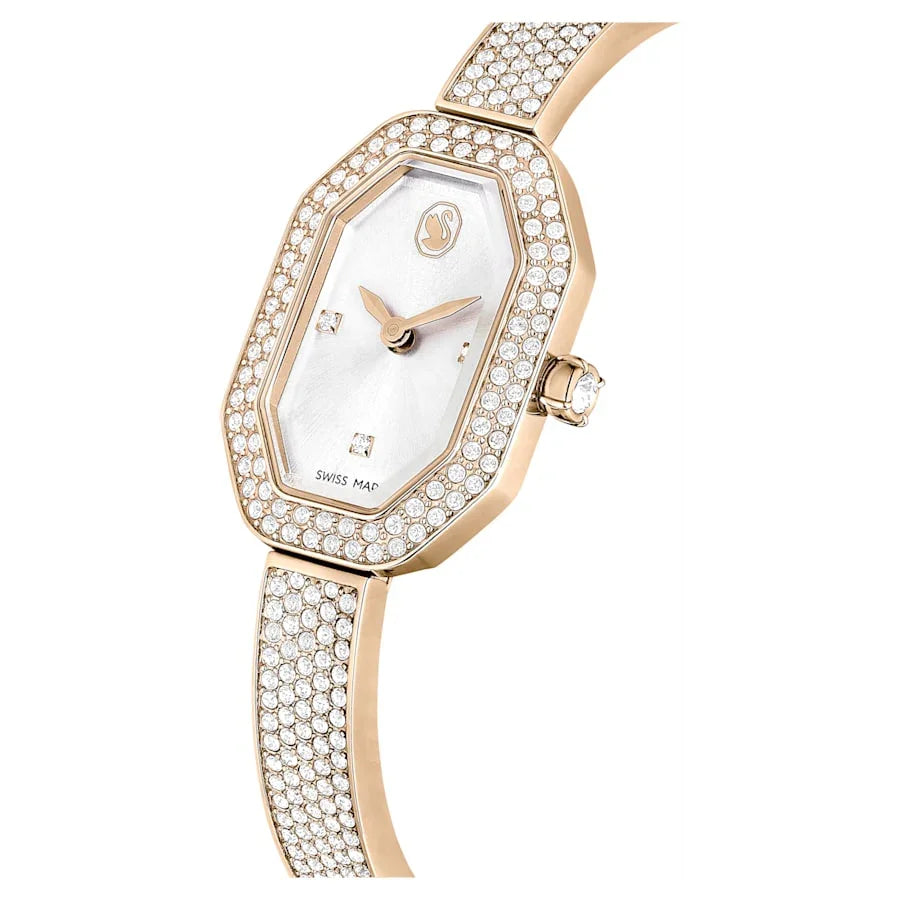 Dextera Bangle Gold Steel Damklocka – Swarovski view 4