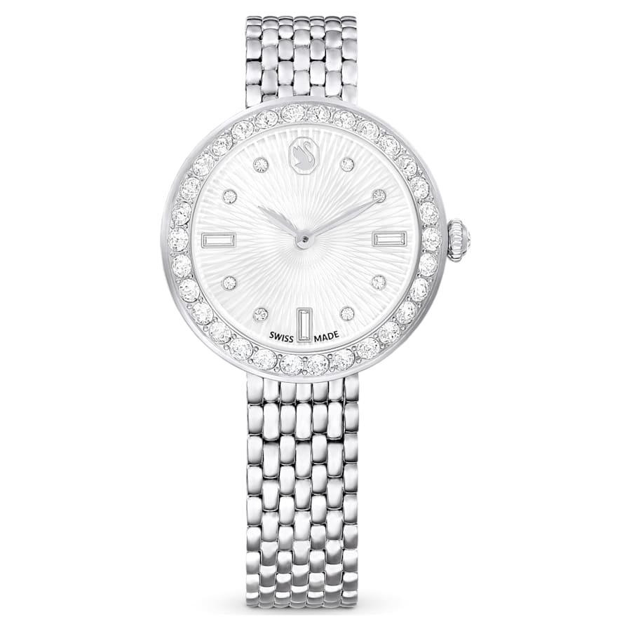 Certa metall sølv dameklokke – Swarovski view 2