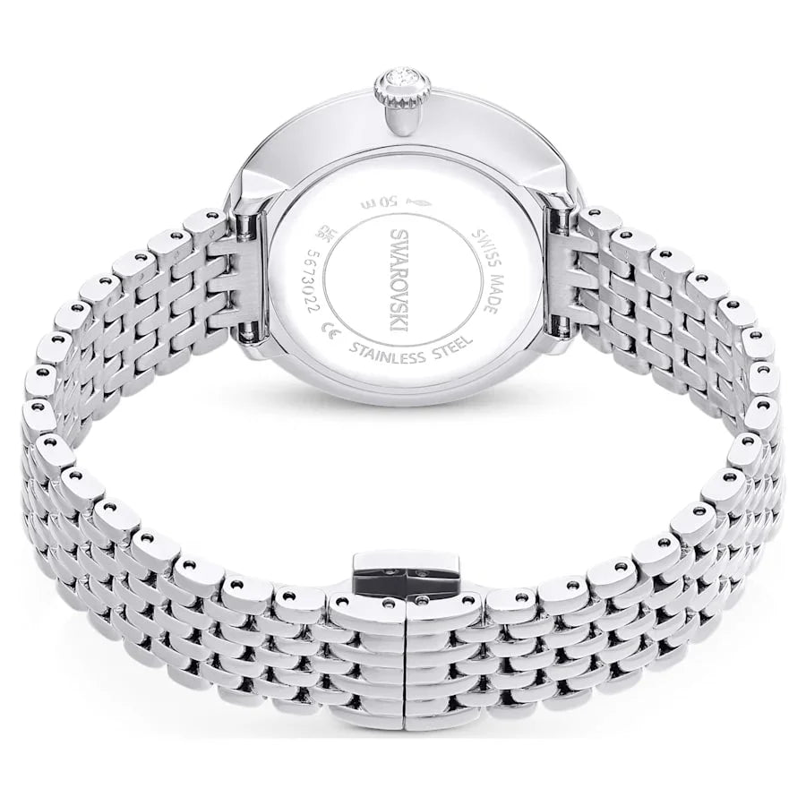 Certa metall sølv dameklokke – Swarovski visning 4
