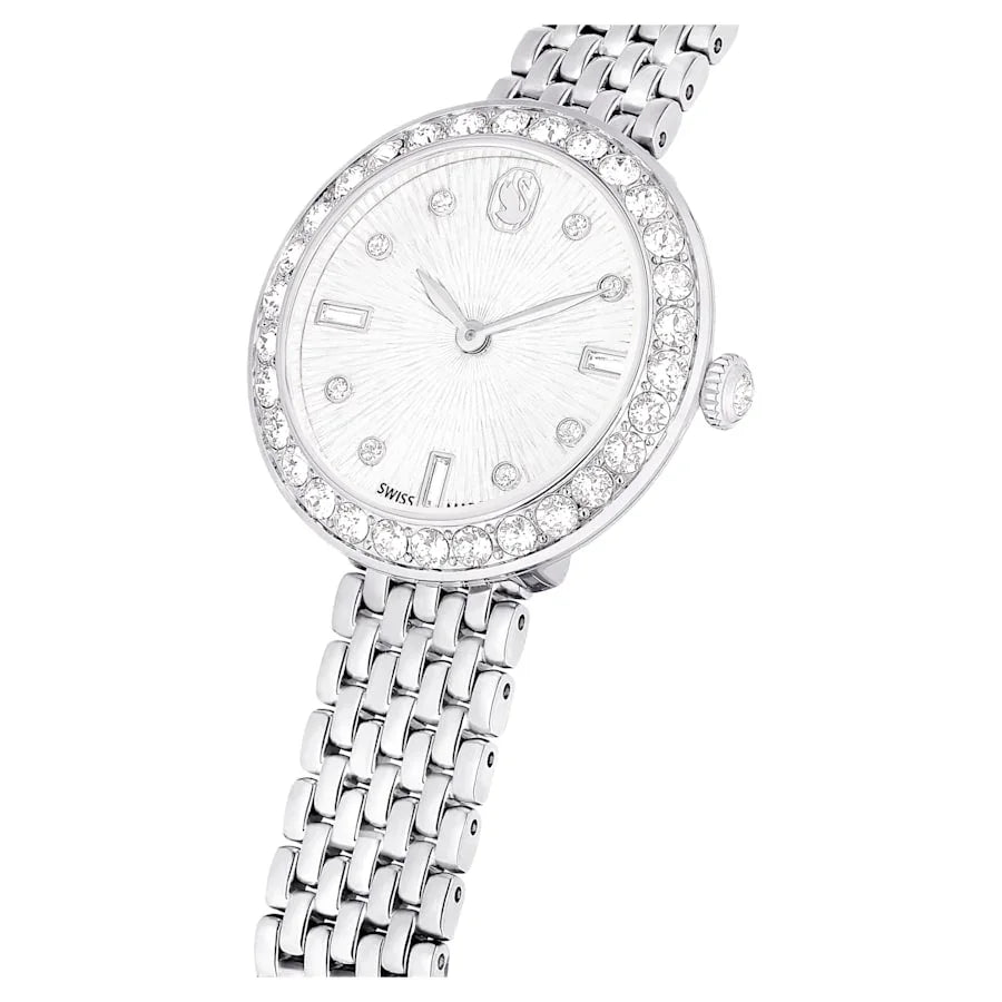 Certa metall sølv dameklokke – Swarovski visning 6