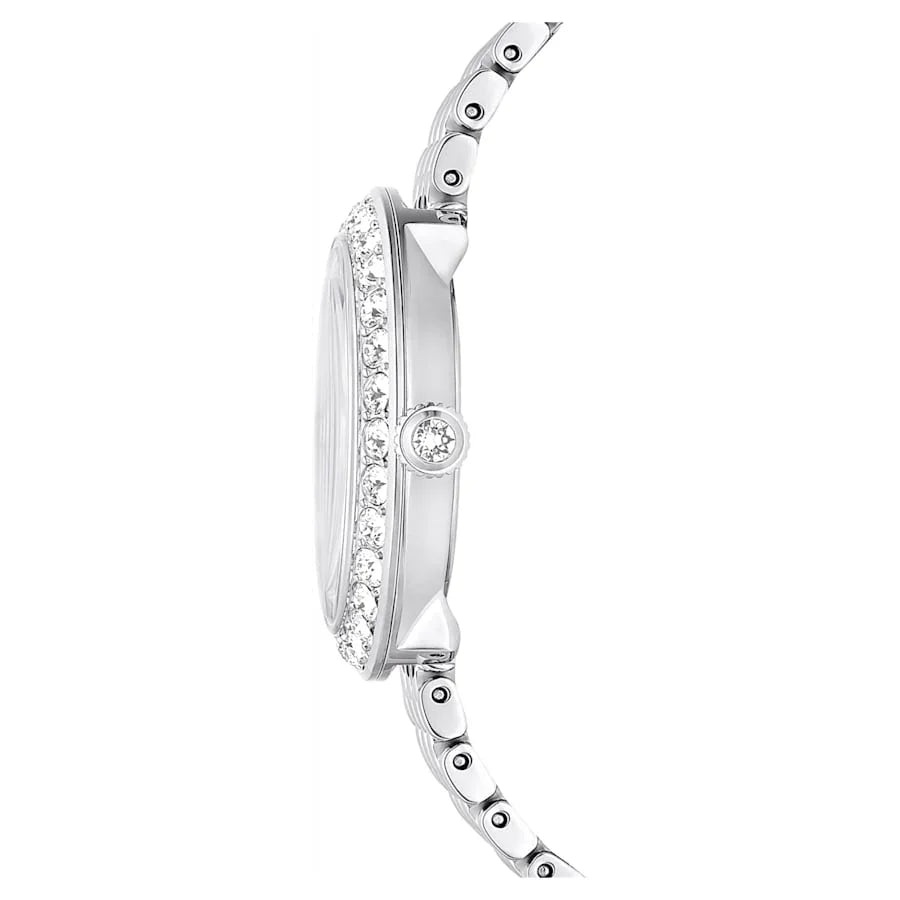 Certa metall sølv dameklokke – Swarovski visning 5