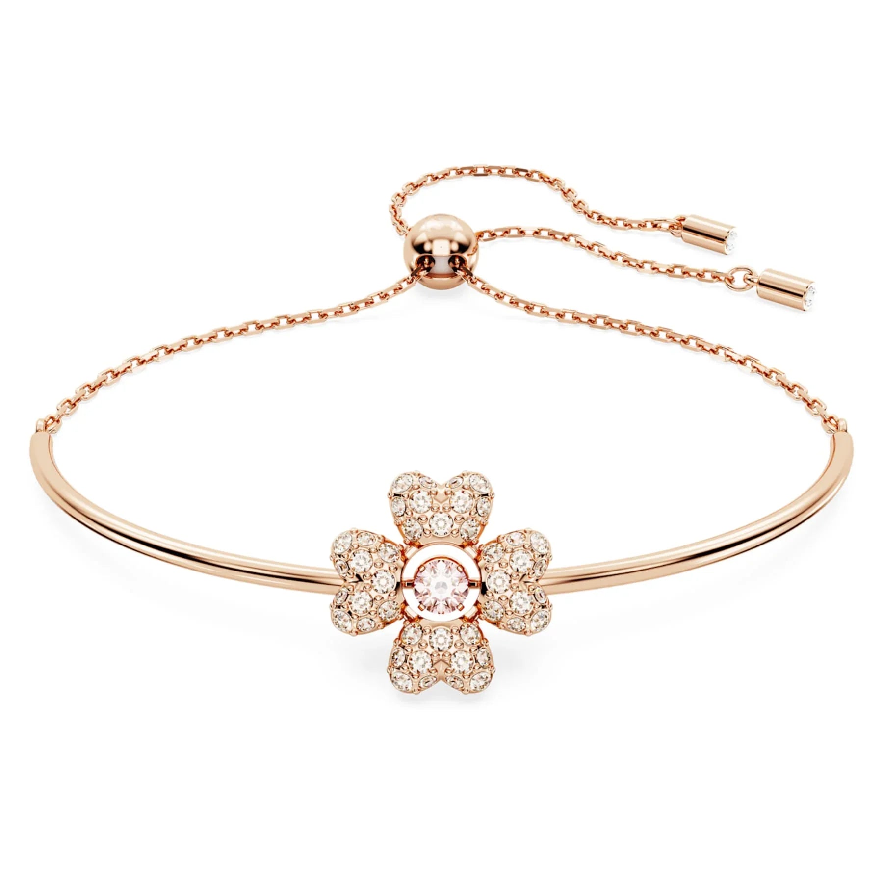 Idyllia - Oro Blanco Rosa - Pulsera - Swarovski