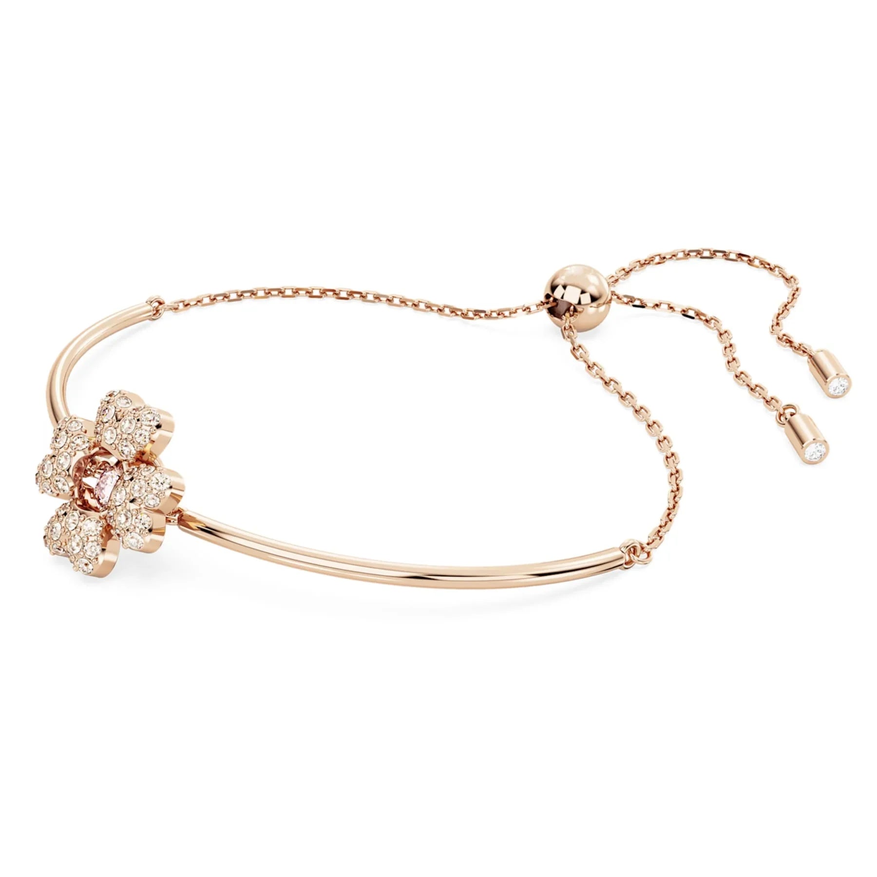 Idyllia - Oro Blanco Rosa - Pulsera - Swarovski vista 3