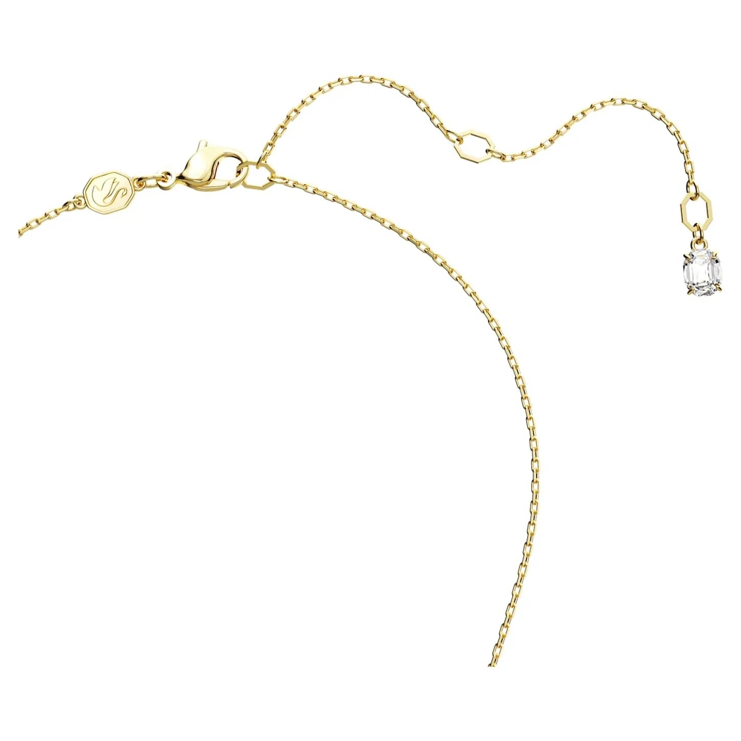 Pingente Swarovski - Stilla - Tamanho retangular - Vista verde e dourado 4
