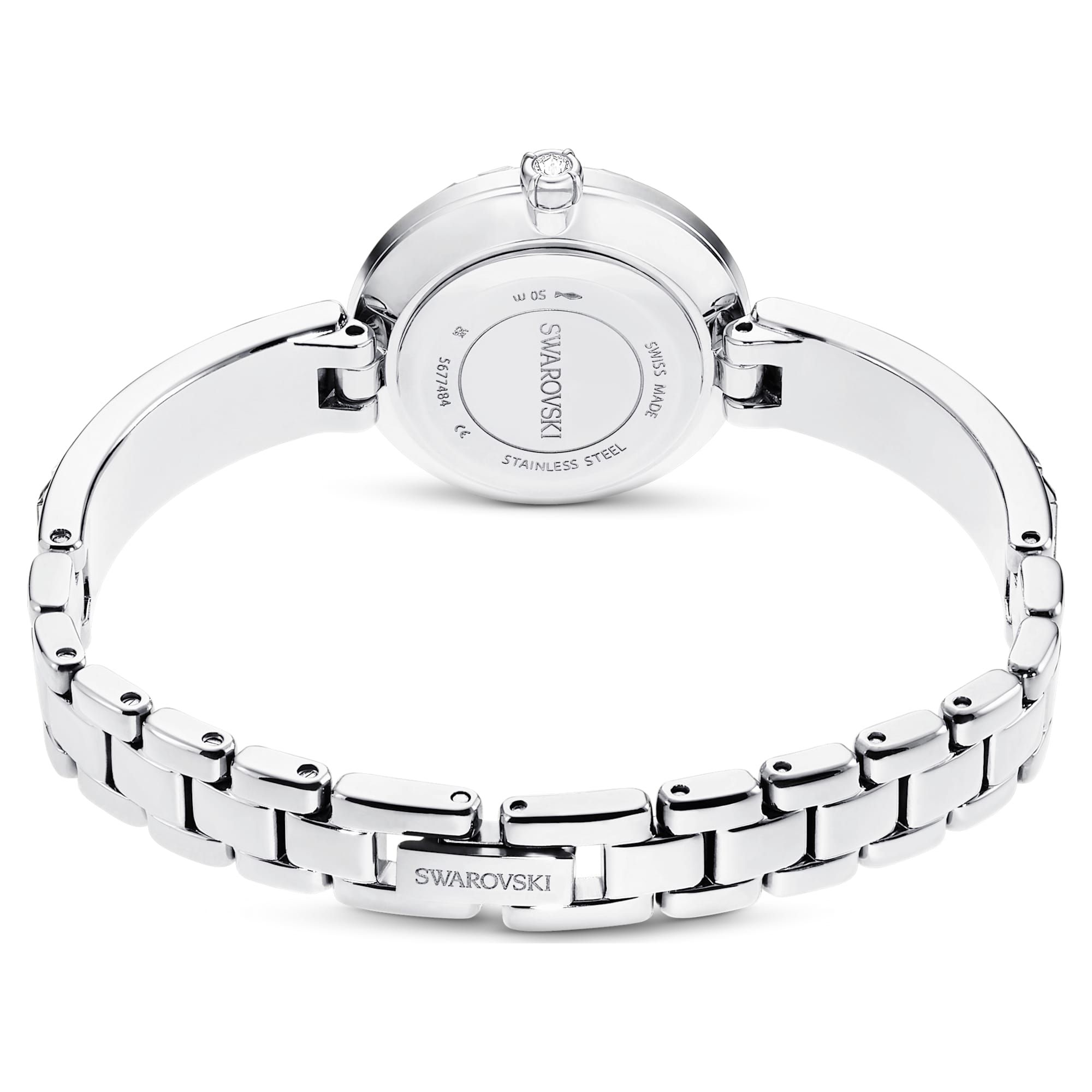 Reloj Matrix Bangle de acero blanco para mujer - Swarovski