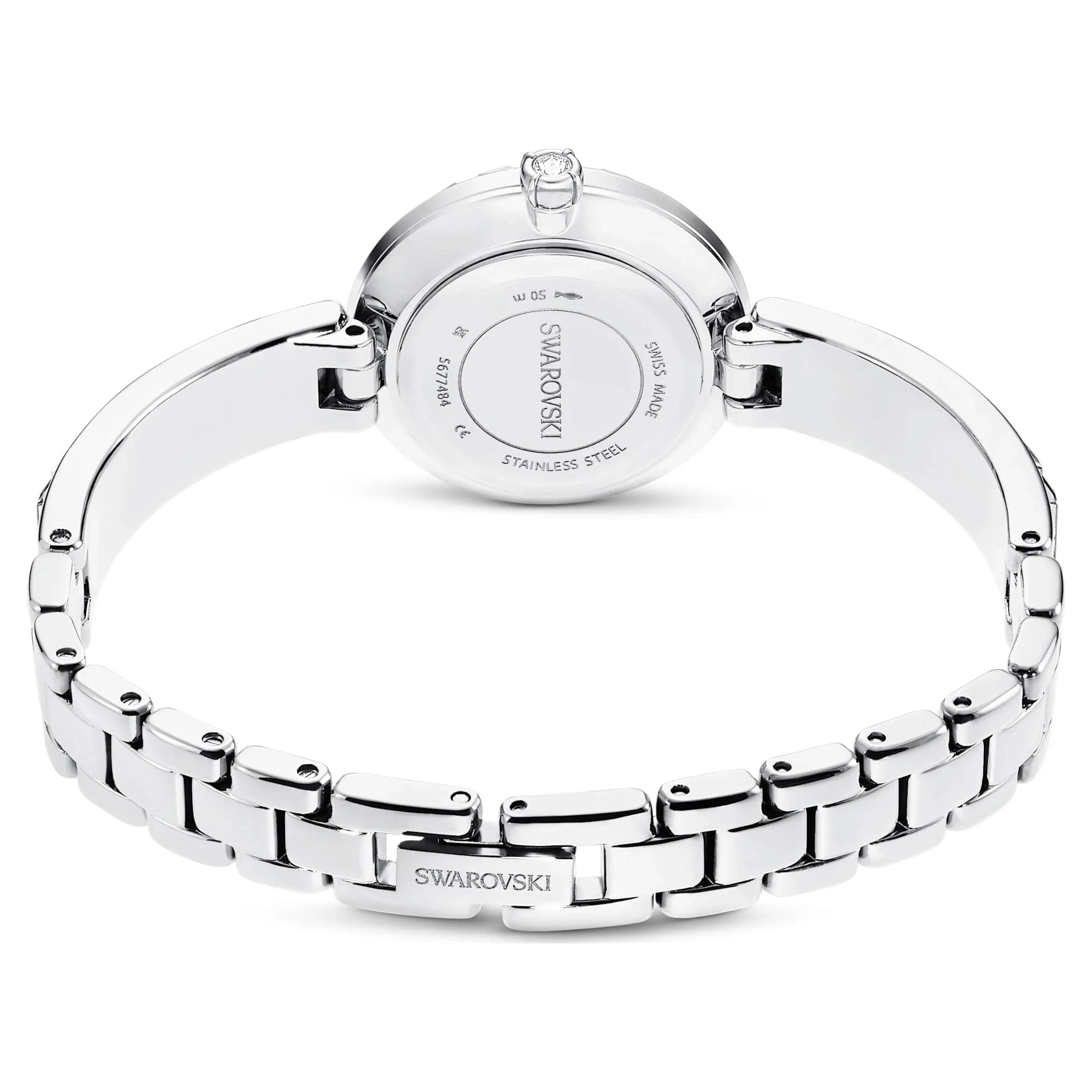 Matrix Bangle White Steel Women's Watch – Swarovski view 3