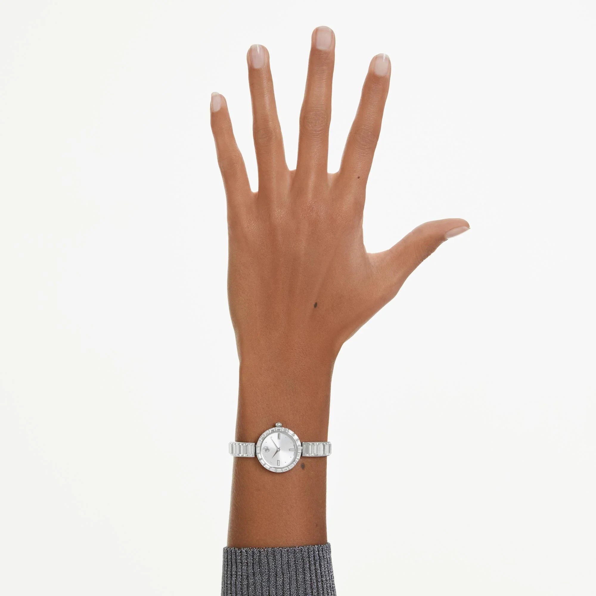 Matrix Bangle White Steel Women's Watch – Swarovski view 2