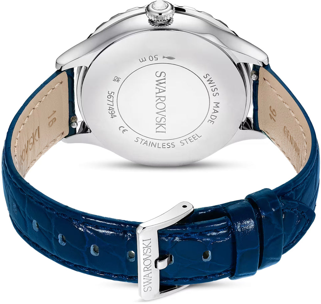 Octea Moon Women's Watch Blue Leather – Swarovski