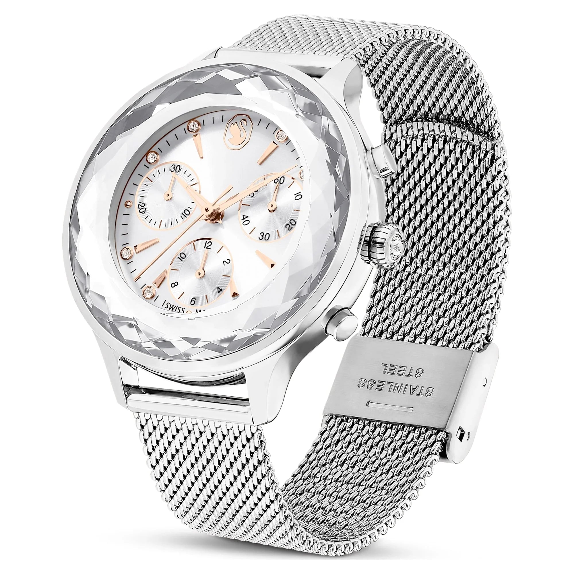 Dámské hodinky Nova Chrono ze stříbrné oceli – Swarovski