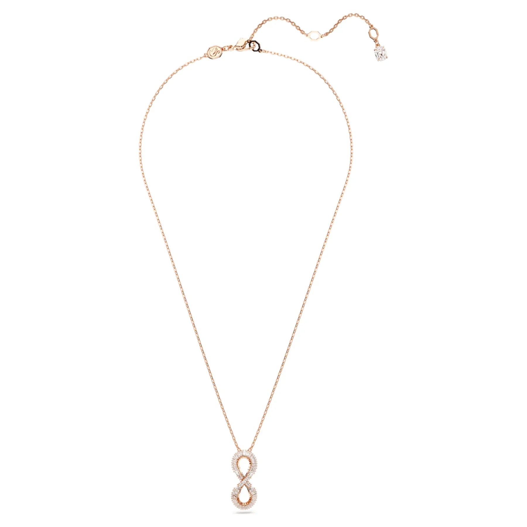 Hyperbola Infinite Pendant White Gold Rose – Swarovski nézet 4