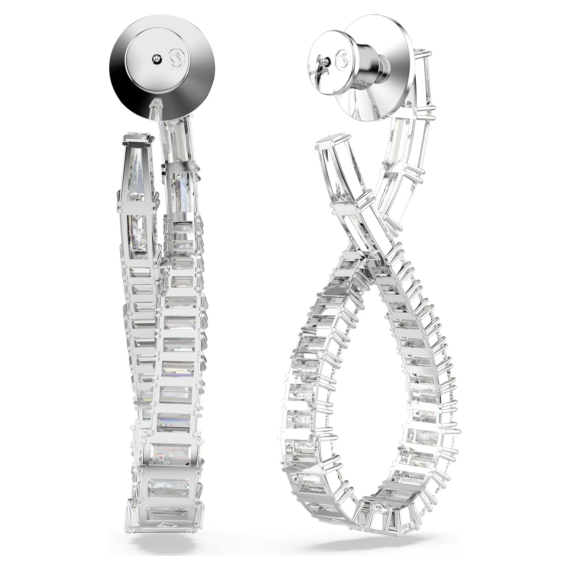 Dameshyperbola Infini witzilveren oorbellen – Swarovski bekijk 4