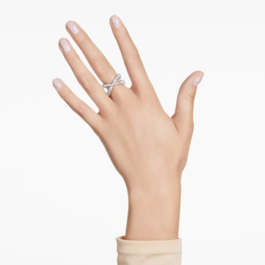 Anillo Mujer Hyperbola Infini Blanco Plata – Swarovski vista 2
