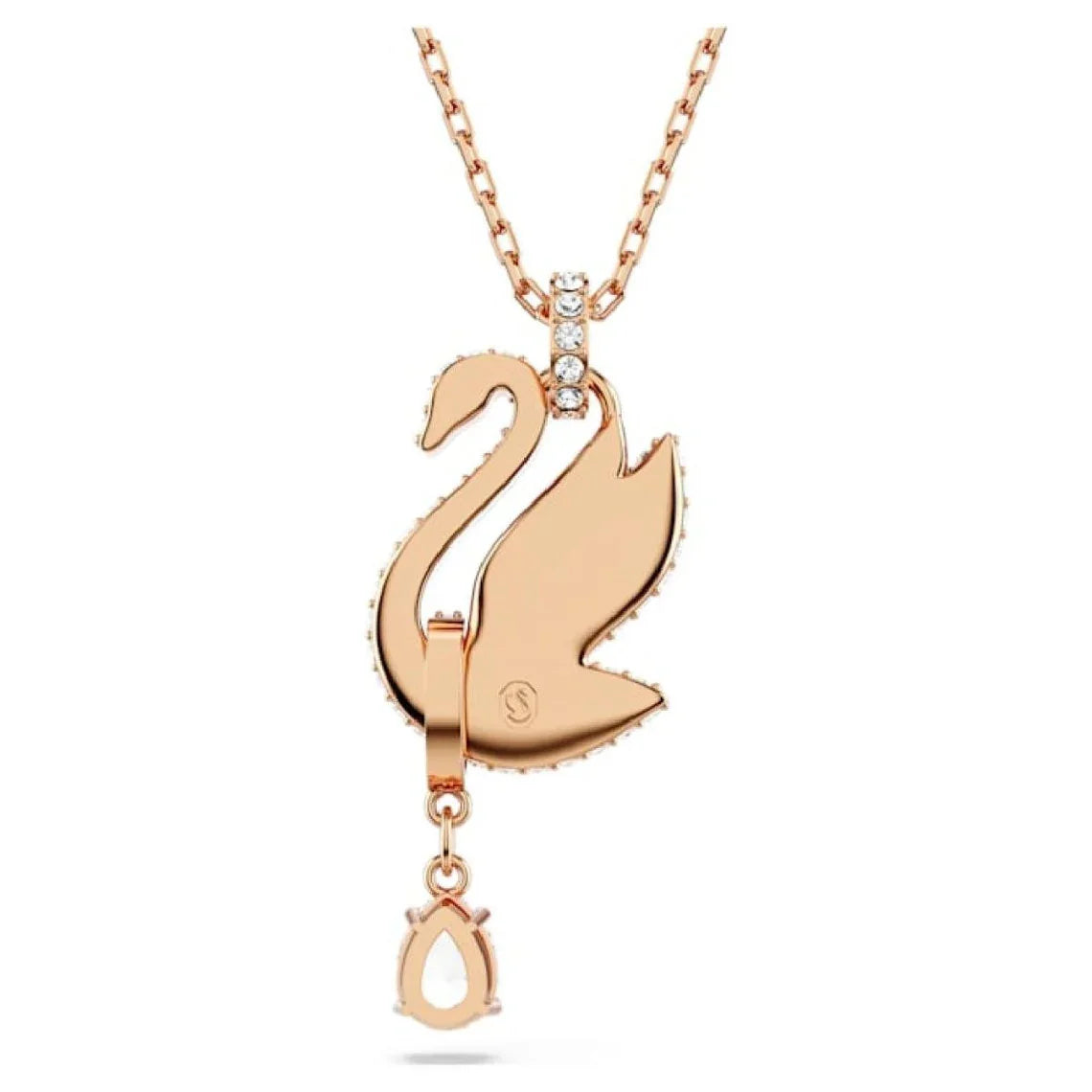 Ciondolo Cigno Cigno Nero Oro Rosa – Swarovski vista 4