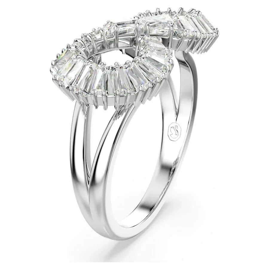 Anillo Swarovski - Hipérbola - Blanco y Plata vista 3