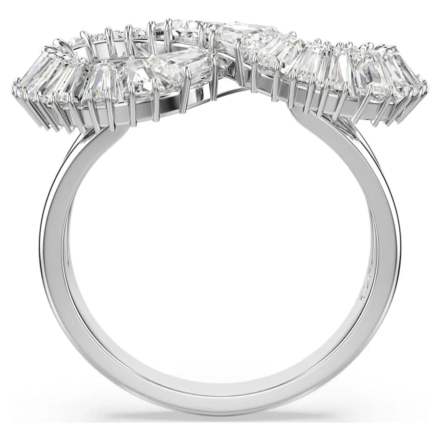Anillo Swarovski - Hipérbola - Blanco y Plata vista 4