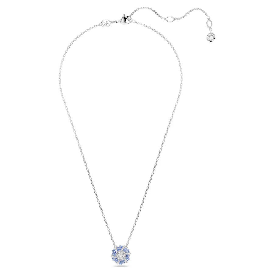 Pendente fiore Idyllia blu rodiato – Swarovski vista 3